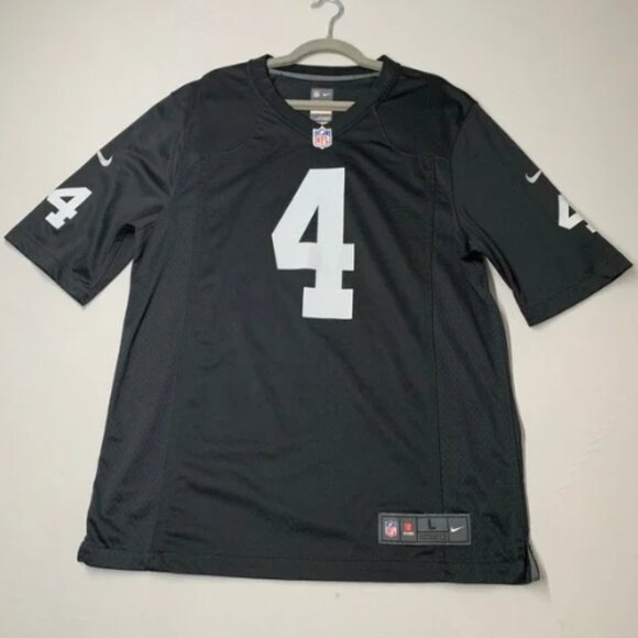 Men Large Black   Derek Carr #4 On Field - Picture 6 of 7